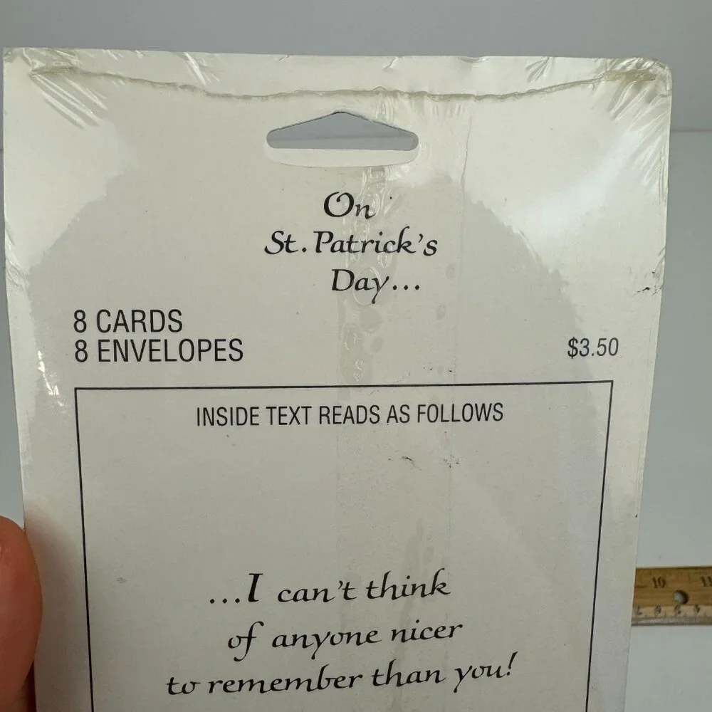 Sealed Vtg Saint St Patricks Pattys Day Greeting Cards w Envelopes Holiday Retro